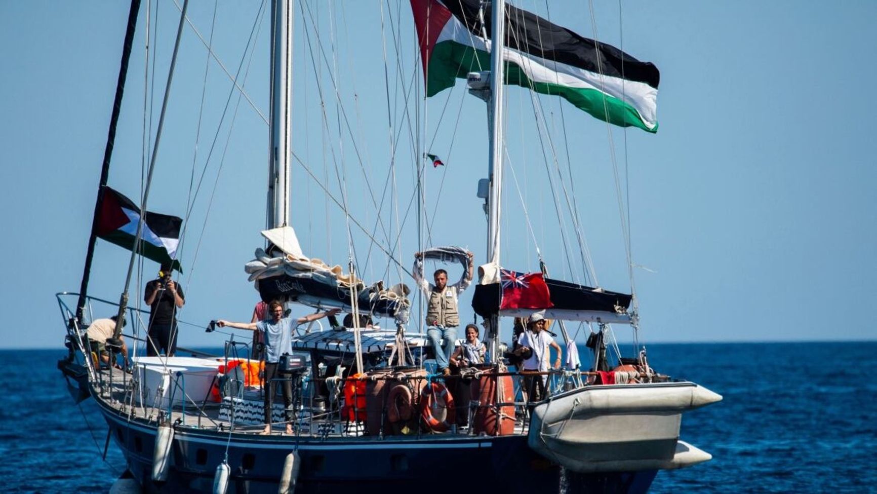 Greta Thunberg’s yacht, which she planned to use to break the Gaza blockade