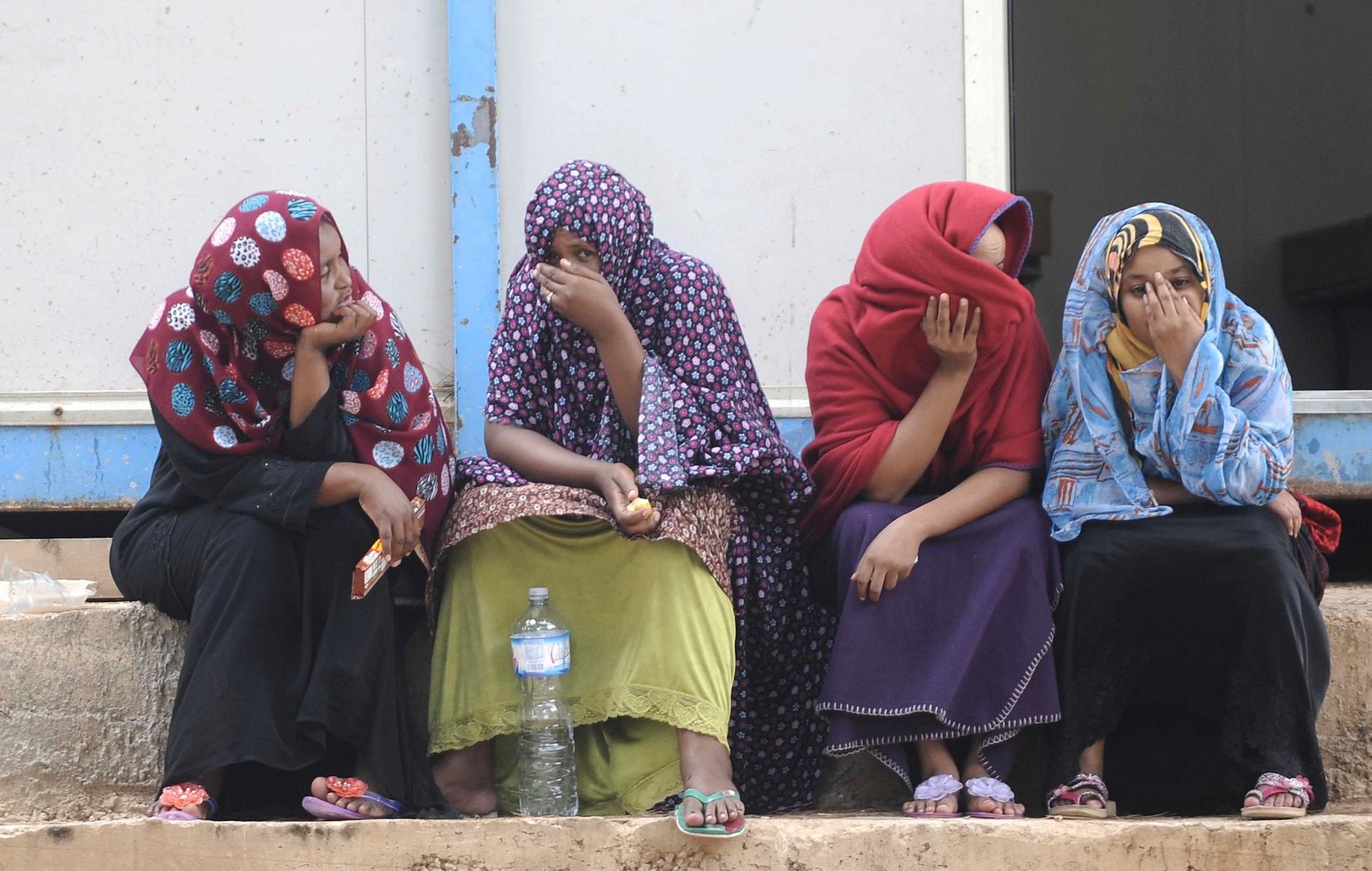 Беженки в Лампедузе, Италия