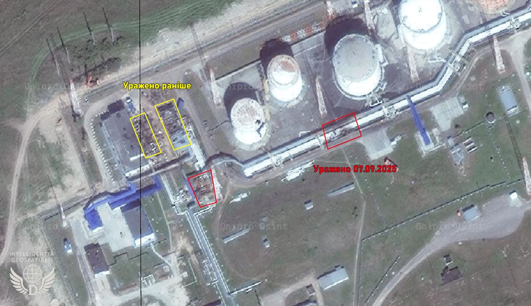 Новые спутниковые снимки линейно-производственной диспетчерской станции «8-Н» нефтепровода «Дружба» в селе Найтоповичи в Брянской области
