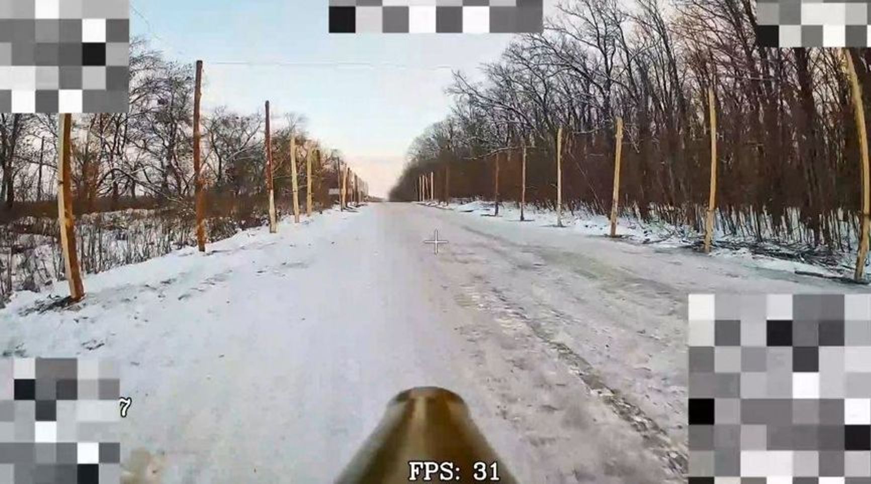 The AFU's anti-drone nets installed on roads in Russia's Kursk and Ukraine's Sumy regions.