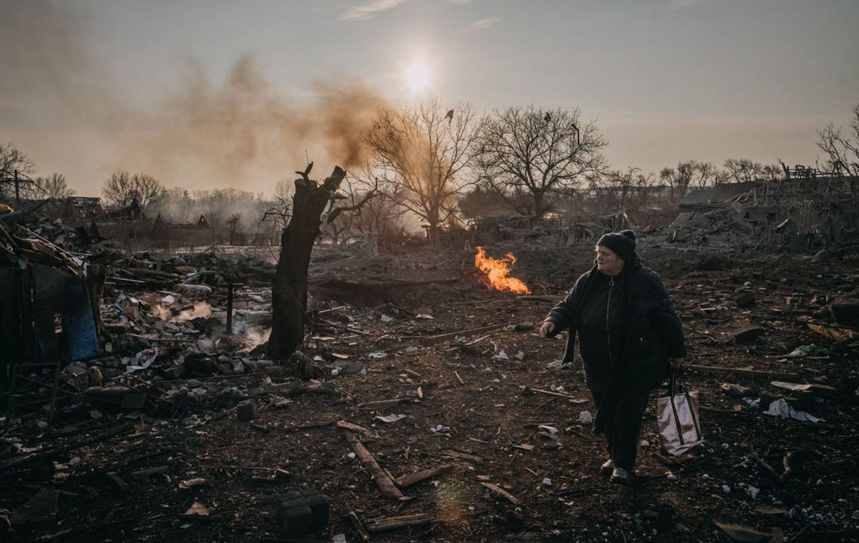 Aftermath of a Russian strike on Kramatorsk, Feb. 25, 2025.