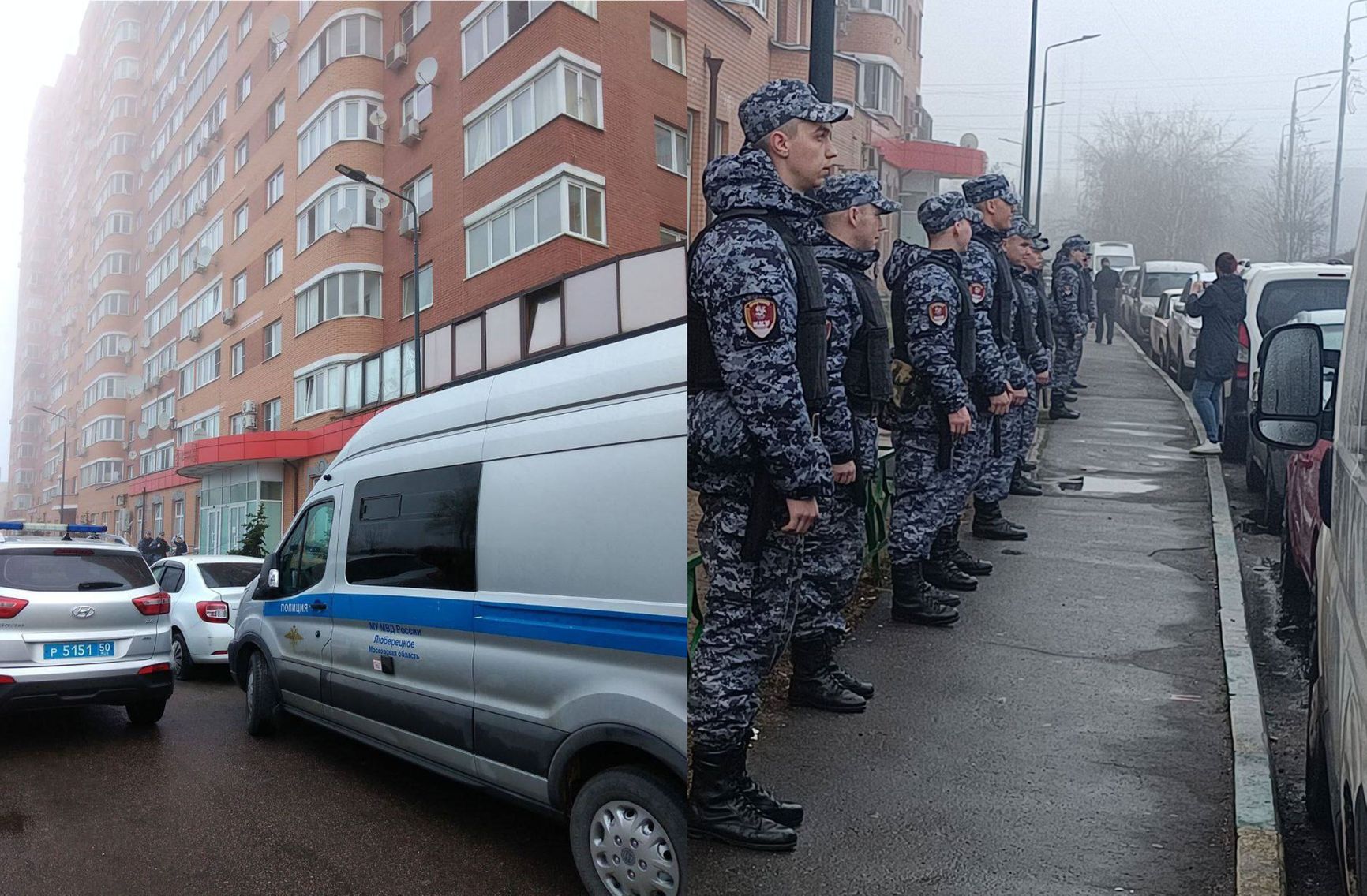 Raid against migrants in Kotelniki, April 10th