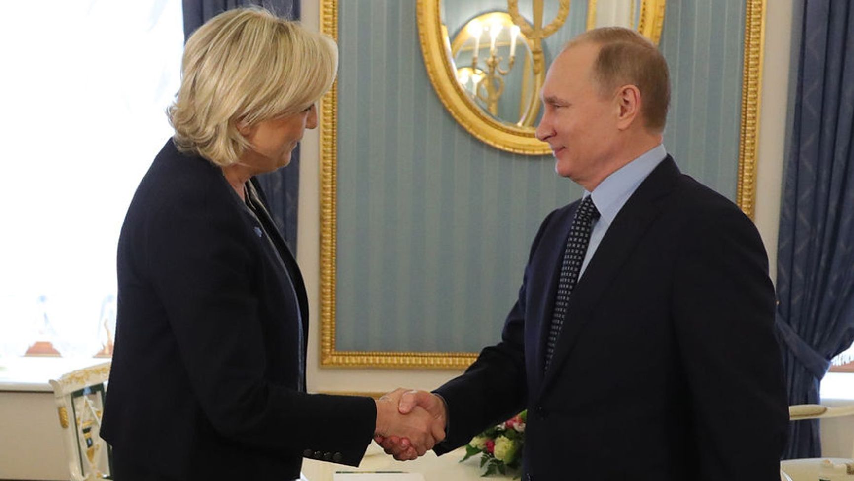Putin and Marine Le Pen