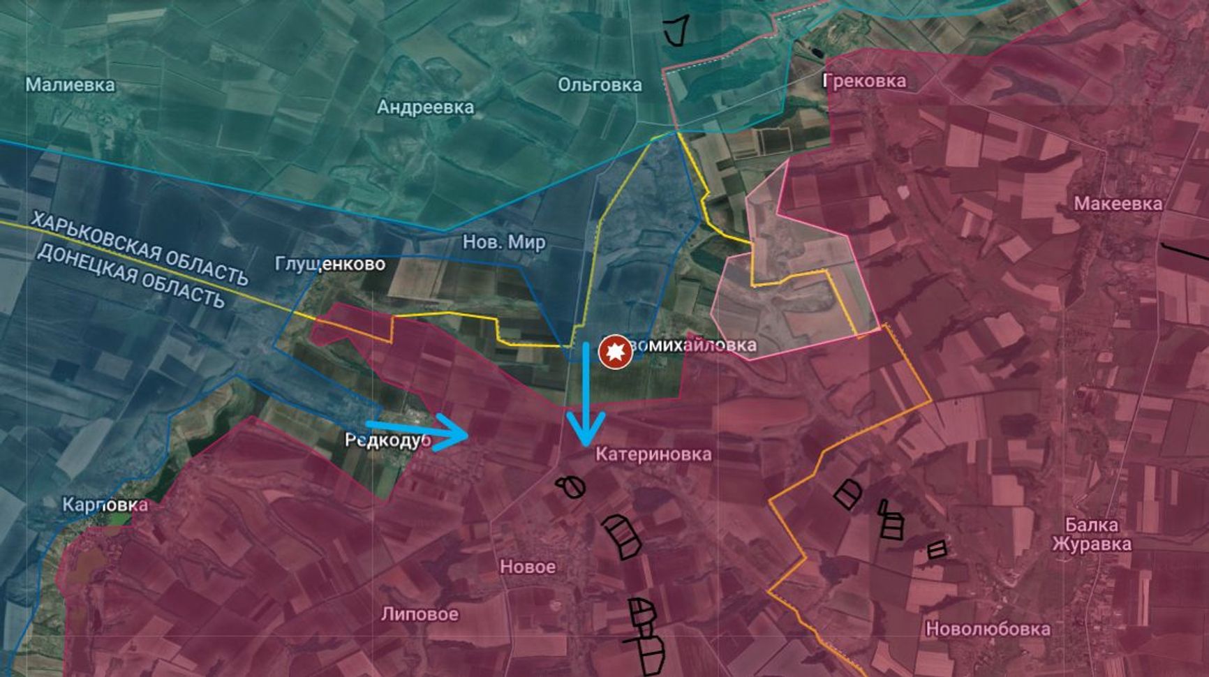 Ситуация в районе российского плацдарма на правом берегу реки Жеребец на лиманском направлении